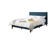 CorLiving Blue Upholstered Panel Bed