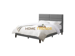 CorLiving Light Gray Upholstered Panel Bed