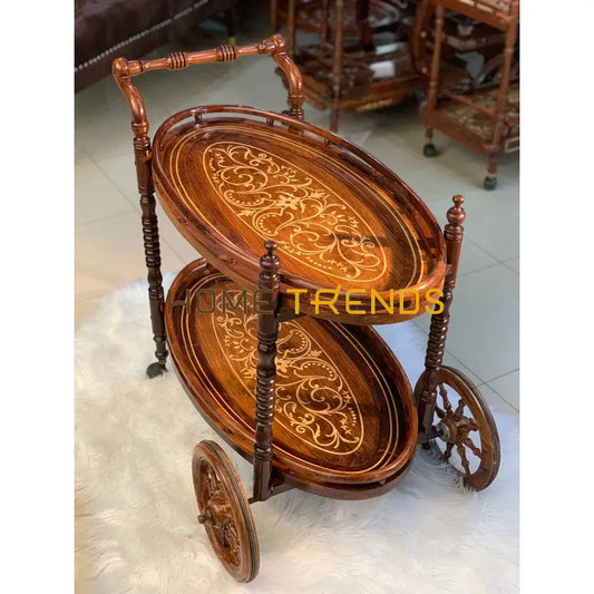 Diana Solid Wood Tea Trolley