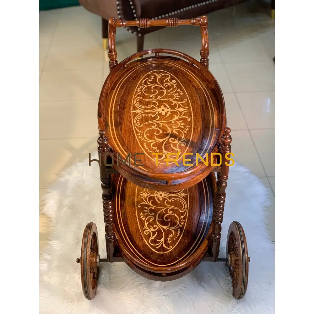 Diana Solid Wood Tea Trolley