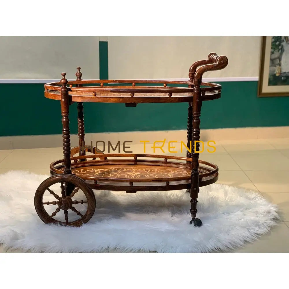 Diana Solid Wood Tea Trolley