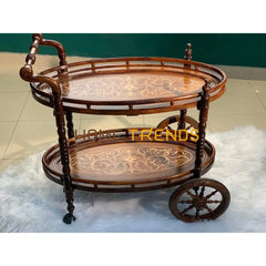 Diana Solid Wood Tea Trolley