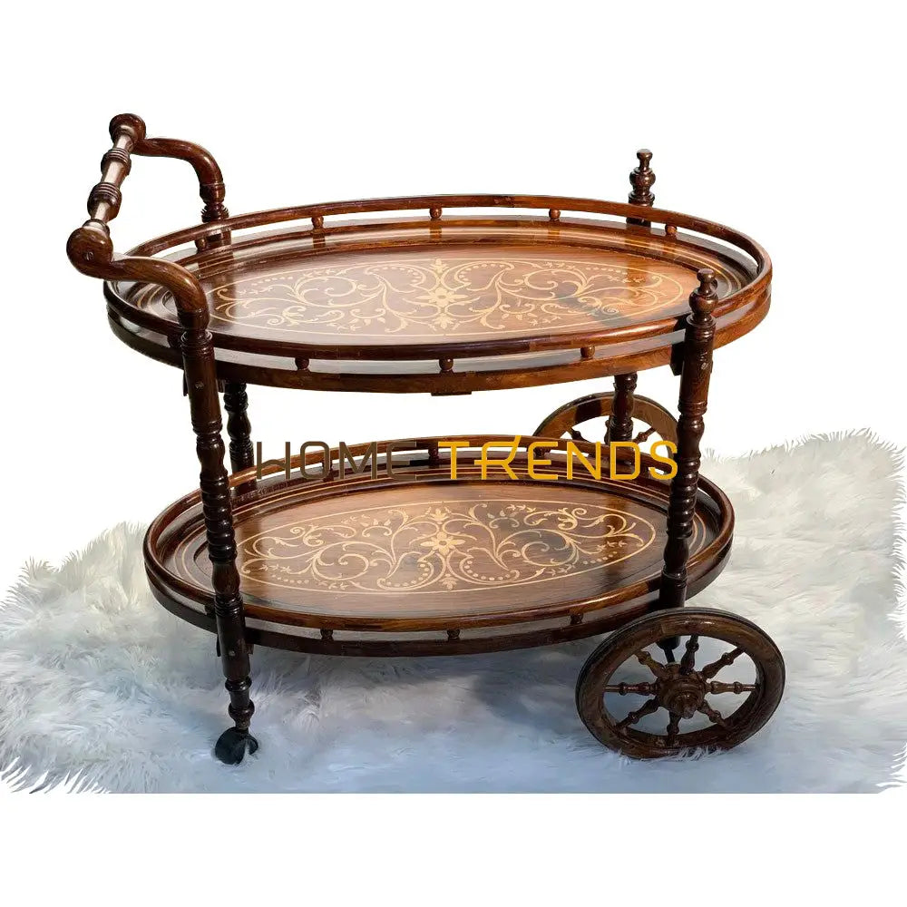 Diana Solid Wood Tea Trolley