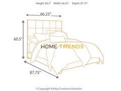 Dolante Upholstered Bed with Square Tufting