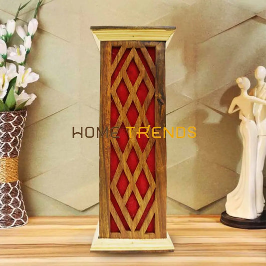 Floral Design Brown And Red Large Table Lamp Lamps