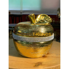 Golden Apple Design Candy Jar Jars