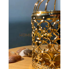 Golden Cage Candle Holder Stands