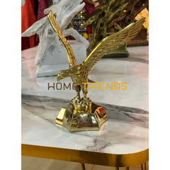 Golden Solid Metal Eagle Sculptures & Monuments