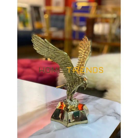 Golden Solid Metal Eagle Sculptures & Monuments