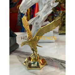 Golden Solid Metal Eagle Sculptures & Monuments