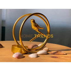 Golden Sparrow Candle Holder Stands