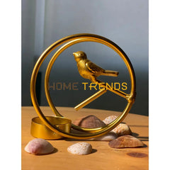 Golden Sparrow Candle Holder Stands