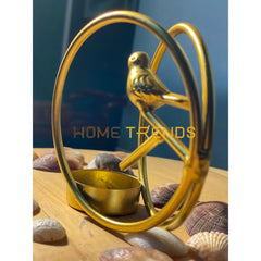 Golden Sparrow Candle Holder Stands