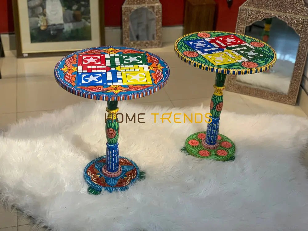 Green 18 Ludo Star Table Accent Tables