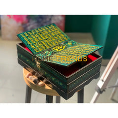Green Quran Sharif Rehal Box