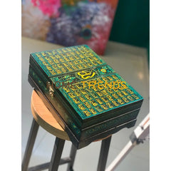 Green Quran Sharif Rehal Box
