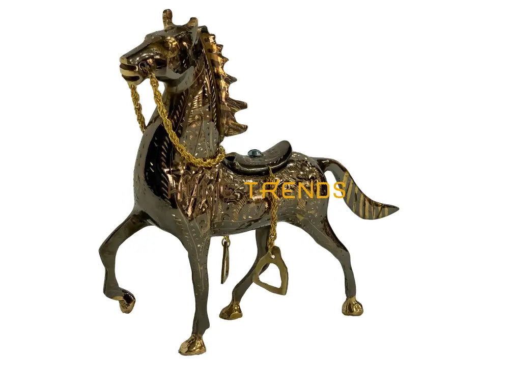 Handcrafted Brass 12 Horse Sculptures & Monuments