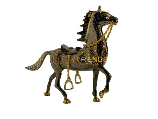 Handcrafted Brass 12 Horse Sculptures & Monuments