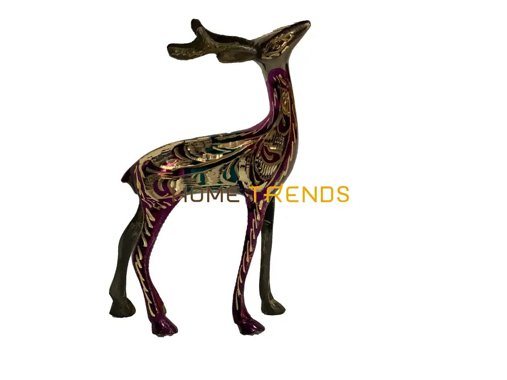 Handcrafted Brass 5 Deer Sculptures & Monuments