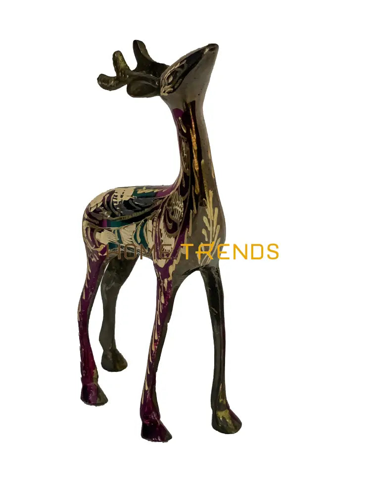 Handcrafted Brass 5 Deer Sculptures & Monuments