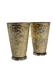 Handcrafted Brass 5.5 Glass Miscellaneous Decor