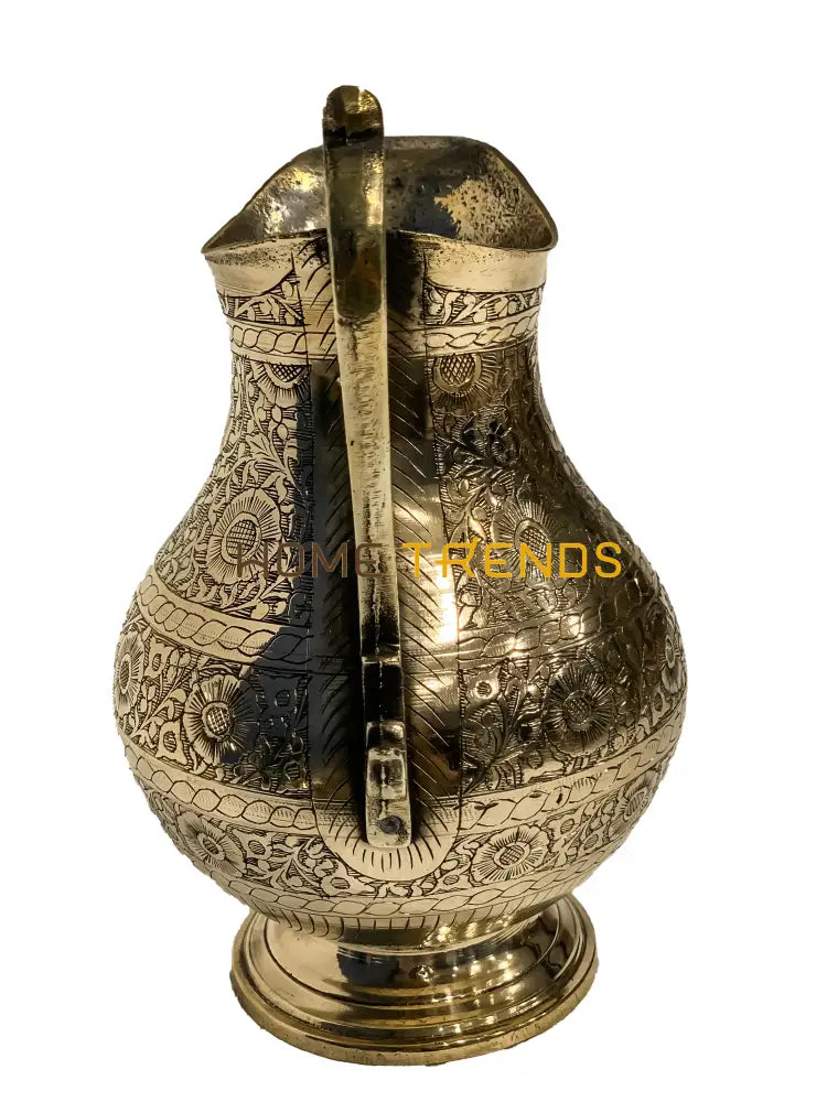 Handcrafted Brass 9 Jug Miscellaneous Decor