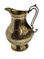 Handcrafted Brass 9 Jug Miscellaneous Decor