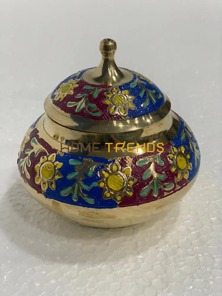 Handcrafted Brass Blue Qulfi Set Miscellaneous Decor