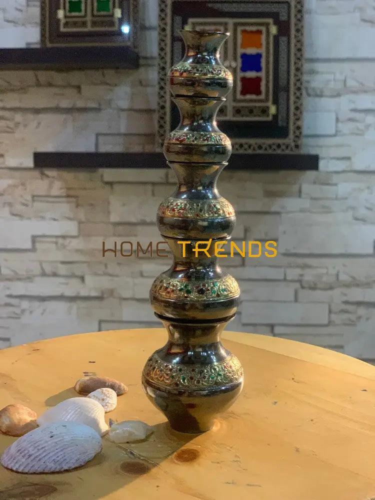 Handcrafted Brass Bronze Gharvi Set Of 5 Miscellaneous Decor