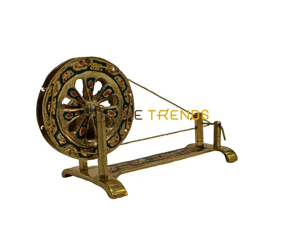 Handcrafted Brass Charkha Miscellaneous Decor