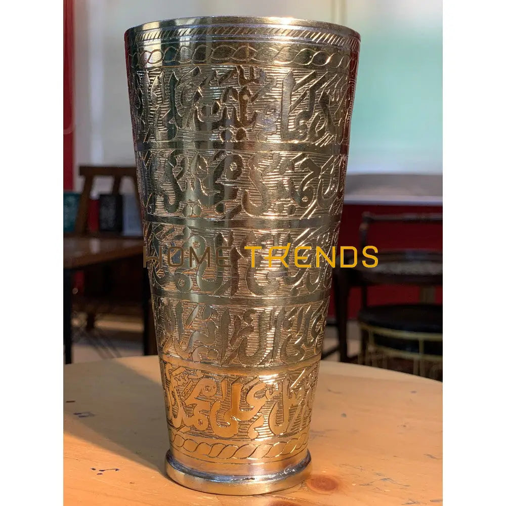 Handcrafted Brass Darood Shareef Print 7 Glass Miscellaneous Decor