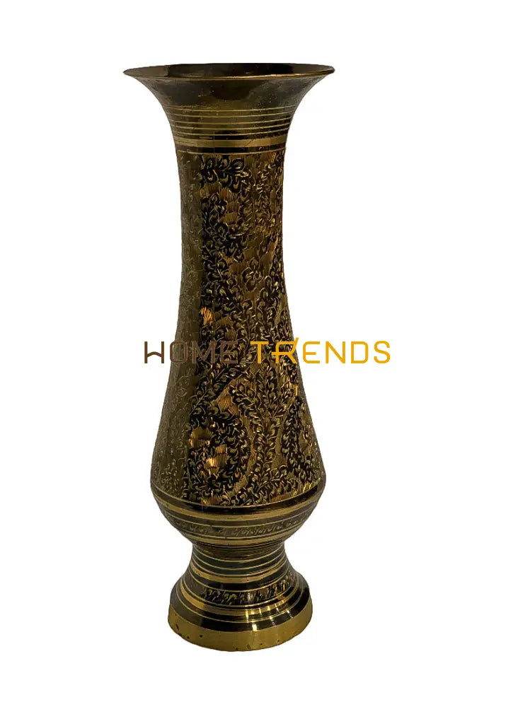 Handcrafted Brass Etched 9 Vase – hometrends