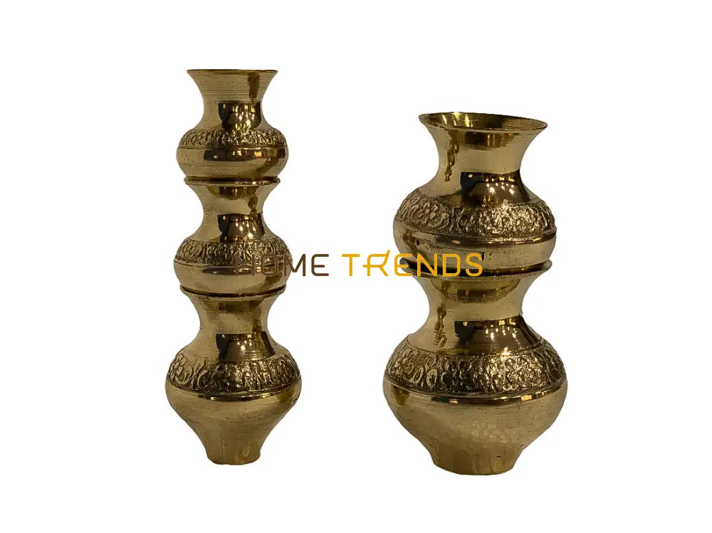 Handcrafted Brass Gharvi Set Of 5 Vessels