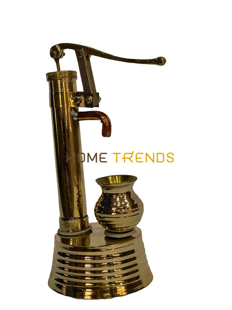 Handcrafted Brass Golden Hand Pump Miscellaneous Decor