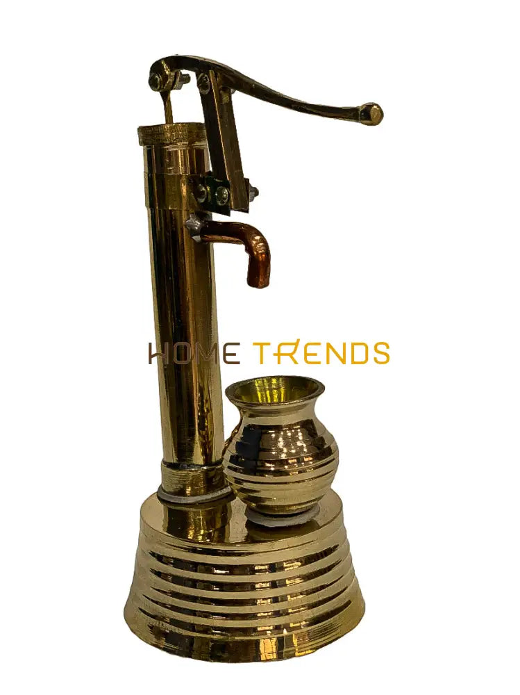 Handcrafted Brass Golden Hand Pump Miscellaneous Decor