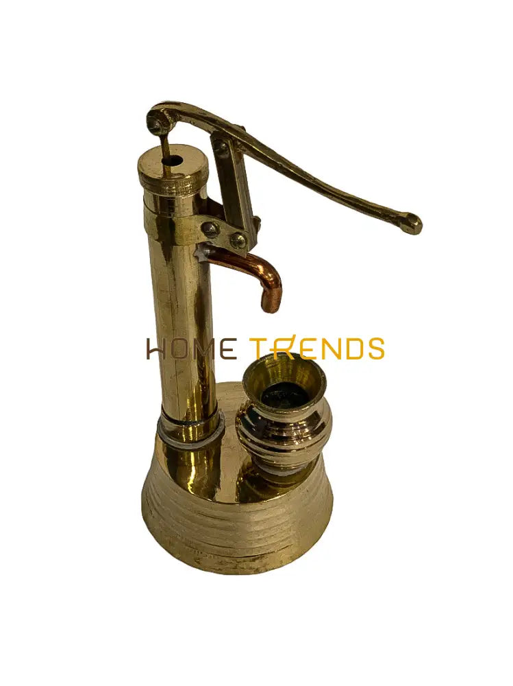 Handcrafted Brass Golden Hand Pump Miscellaneous Decor