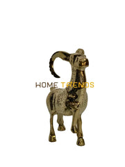 Handcrafted Brass Markhor (Ibex) Sculptures & Monuments