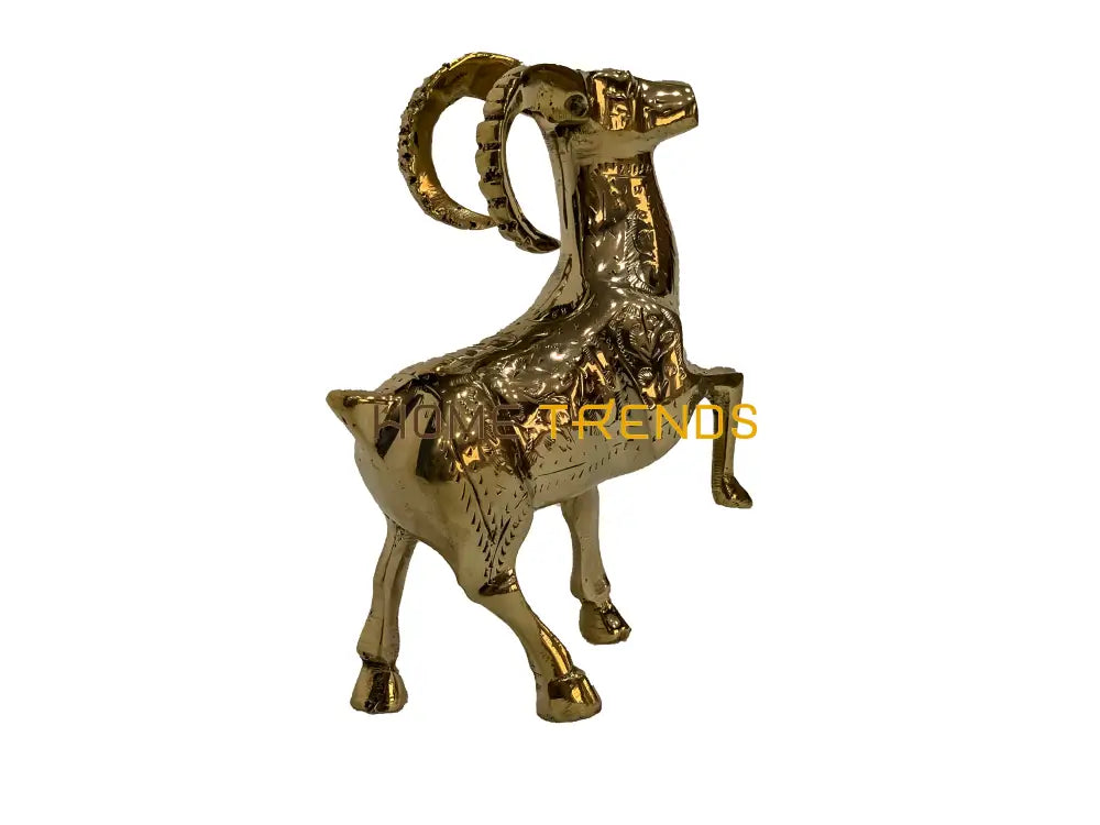 Handcrafted Brass Markhor (Ibex) Sculptures & Monuments