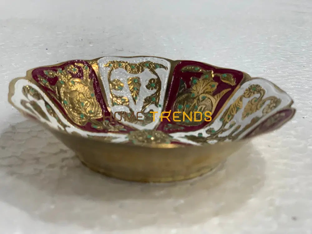 Handcrafted Brass Multicolor 4 Bowl Bowls