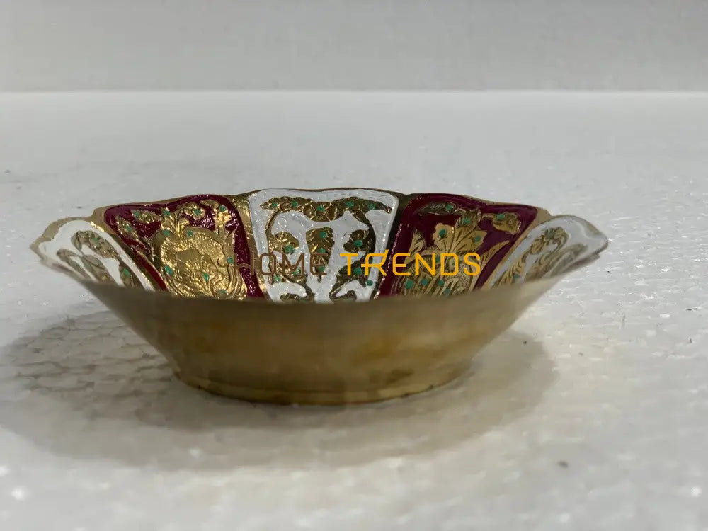 Handcrafted Brass Multicolor 4 Bowl Bowls