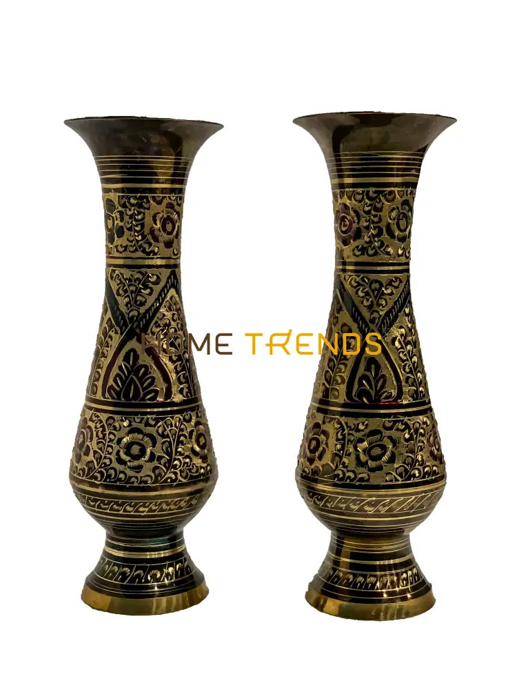 Handcrafted Brass Multicolor 9 Vase Vases
