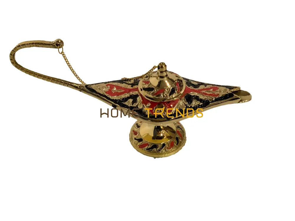 Handcrafted Brass Multicolor Alla Din Lamp Miscellaneous Decor