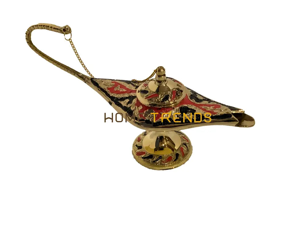 Handcrafted Brass Multicolor Alla Din Lamp Miscellaneous Decor