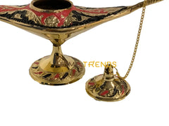Handcrafted Brass Multicolor Alla Din Lamp Miscellaneous Decor