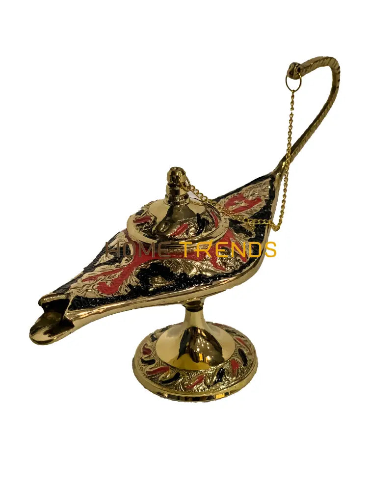 Handcrafted Brass Multicolor Alla Din Lamp Miscellaneous Decor