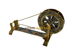 Handcrafted Brass Multicolor Charkha Miscellaneous Decor