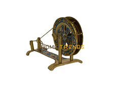 Handcrafted Brass Multicolor Charkha Miscellaneous Decor