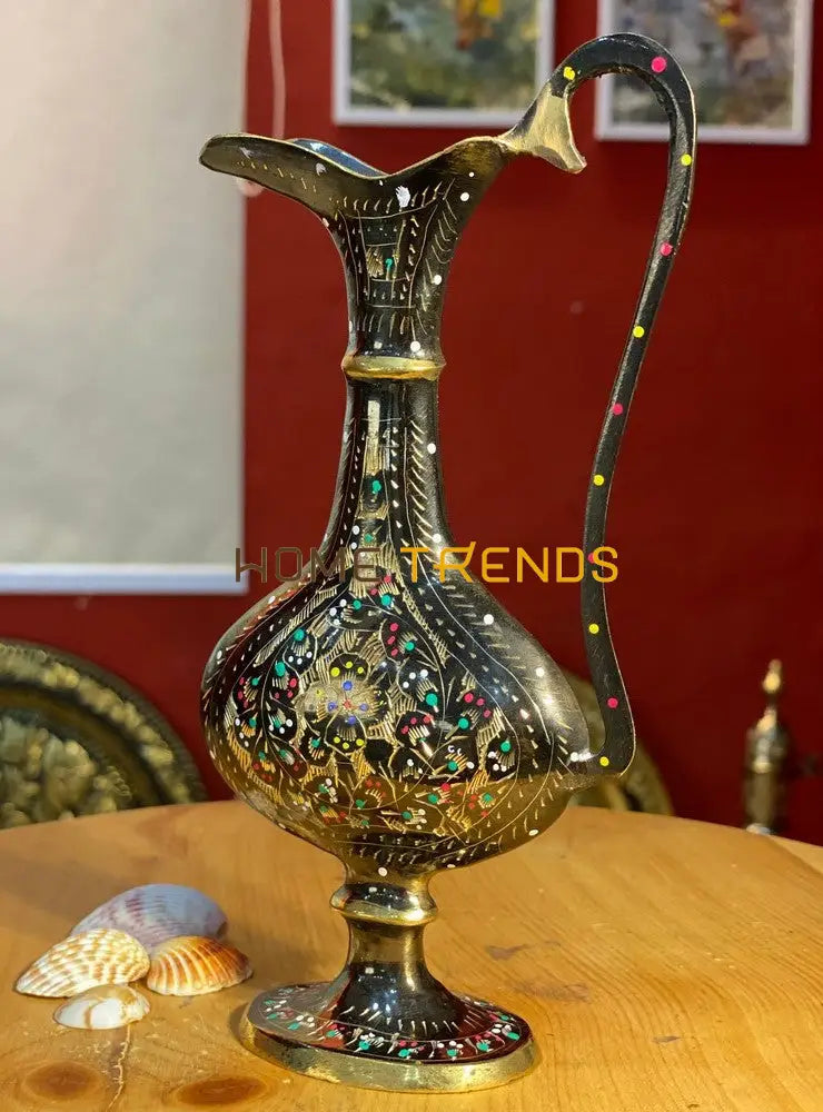 Handcrafted Brass Multicolor Decorative 8 Jug Vases