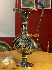Handcrafted Brass Multicolor Decorative 8 Jug Vases
