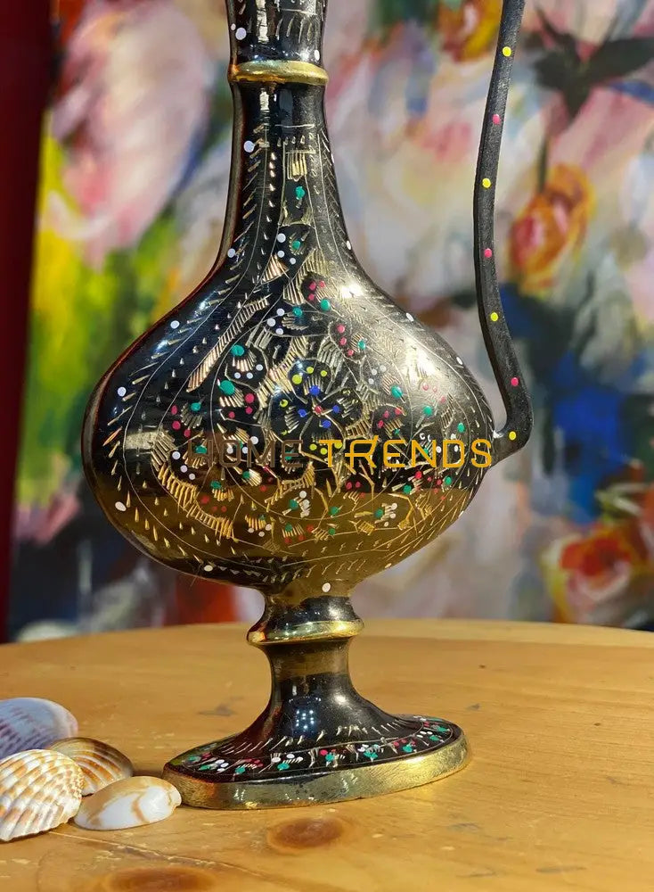 Handcrafted Brass Multicolor Decorative 8 Jug Vases